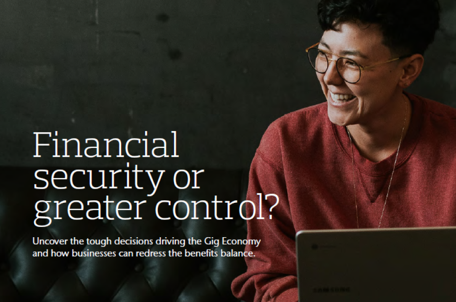 Report: Financial security or greater control 1