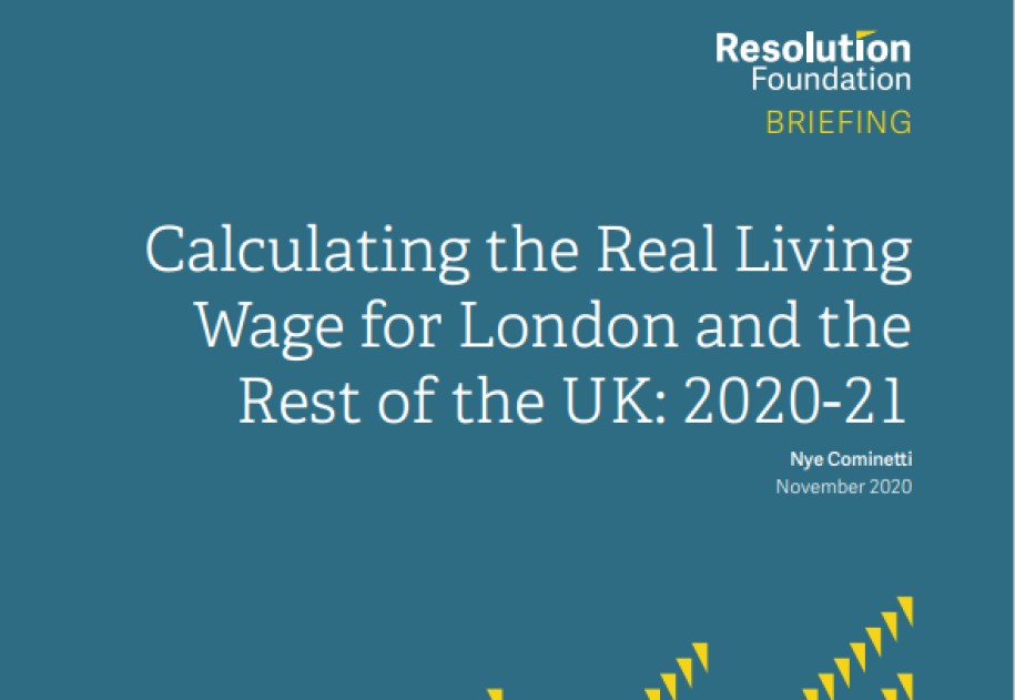 Report: Calculating the Real Living Wage for London and the Rest of the UK: 2020-21 1