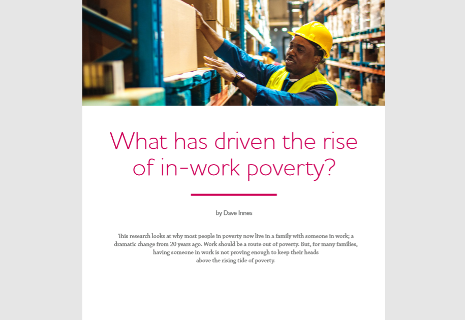 Research: What has driven the rise of in-work poverty? 1