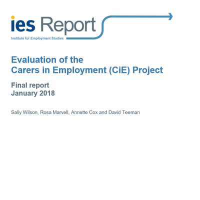 Report: Evaluation of the Carers in Employment (CiE) Project | Reward ...
