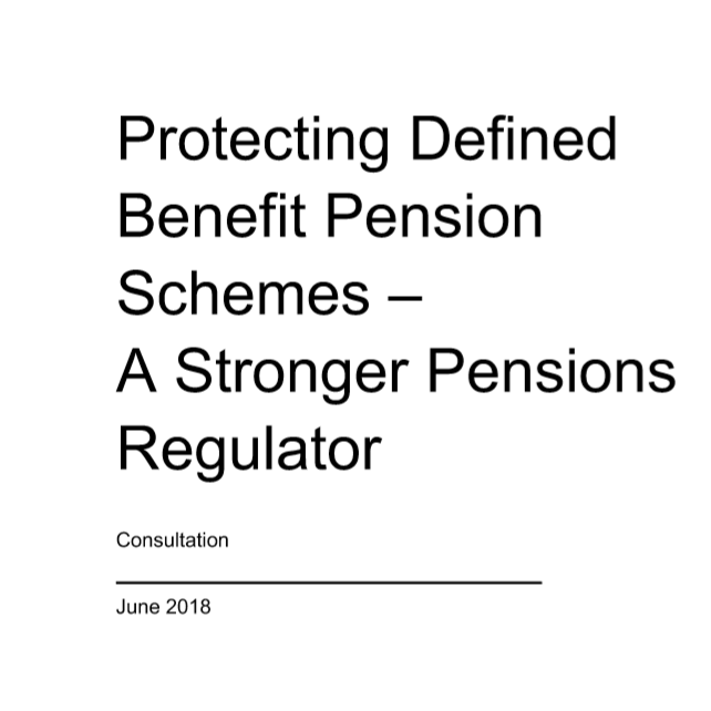 Protecting defined benefit pension schemes – a stronger Pensions Regulator 1
