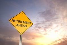 retirement ahead sign