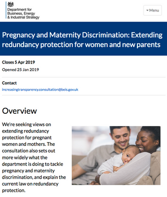 Government Consultation: Pregnancy & Maternity Discrimination ...