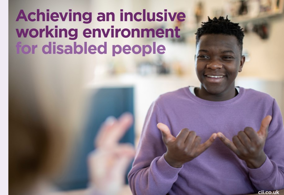 White paper: Achieving an inclusive working environment for disabled people 1