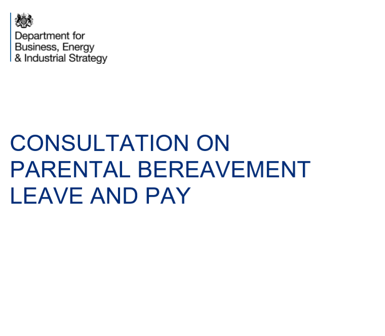 Consultation on parental bereavement pay and leave 1