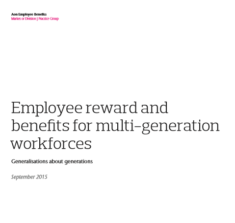 Reward and benefits for multi-generation workforces