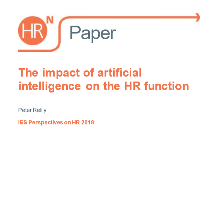 Report: The impact of artificial intelligence on the HR function 1